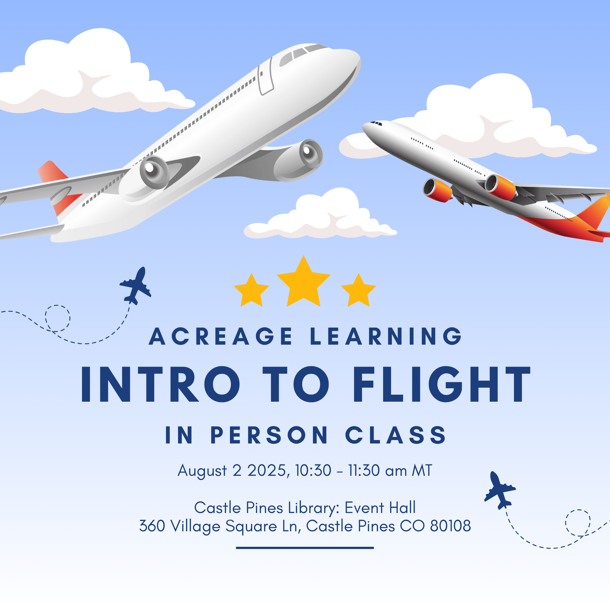 August 2: Intro To Flight