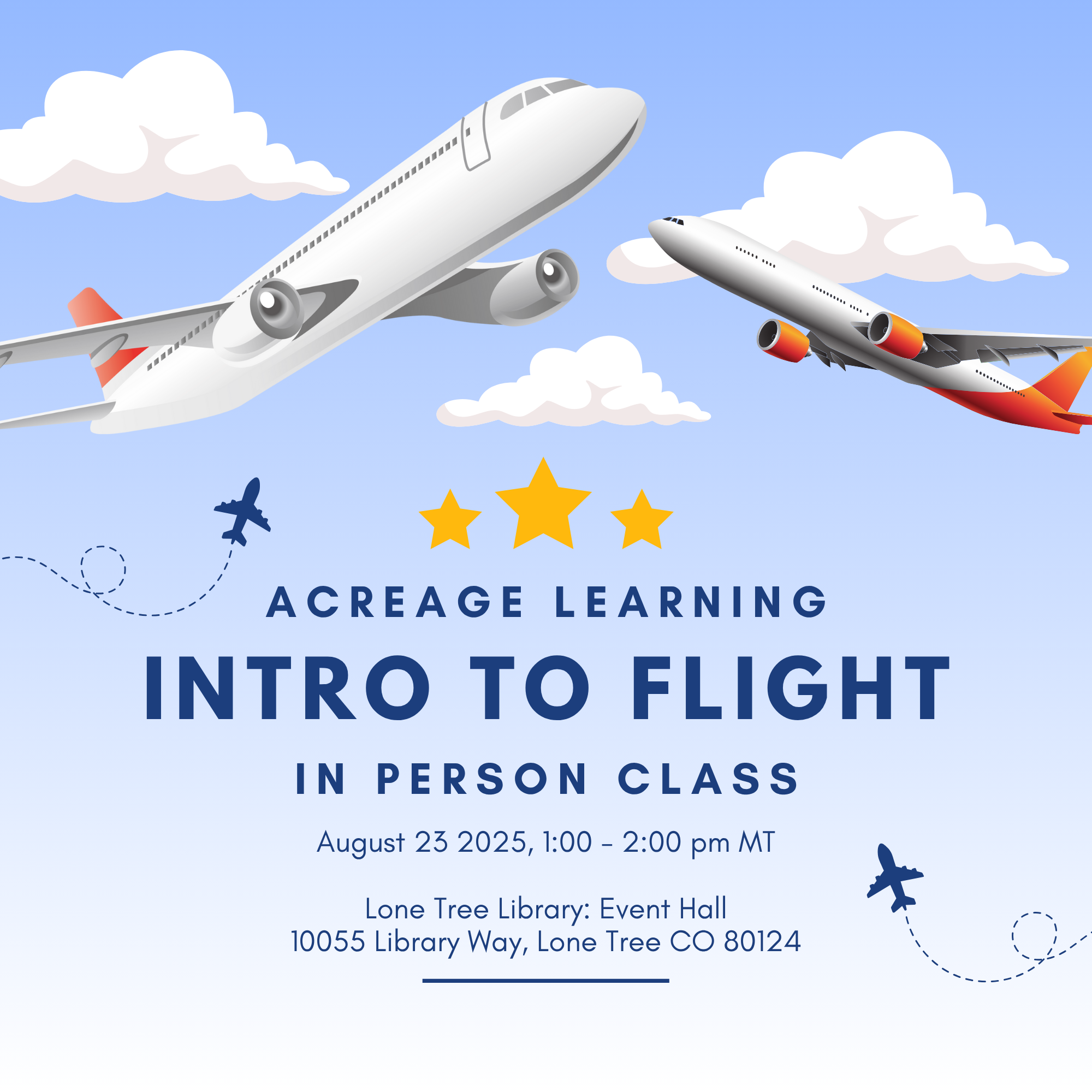 August 23: Intro To Flight